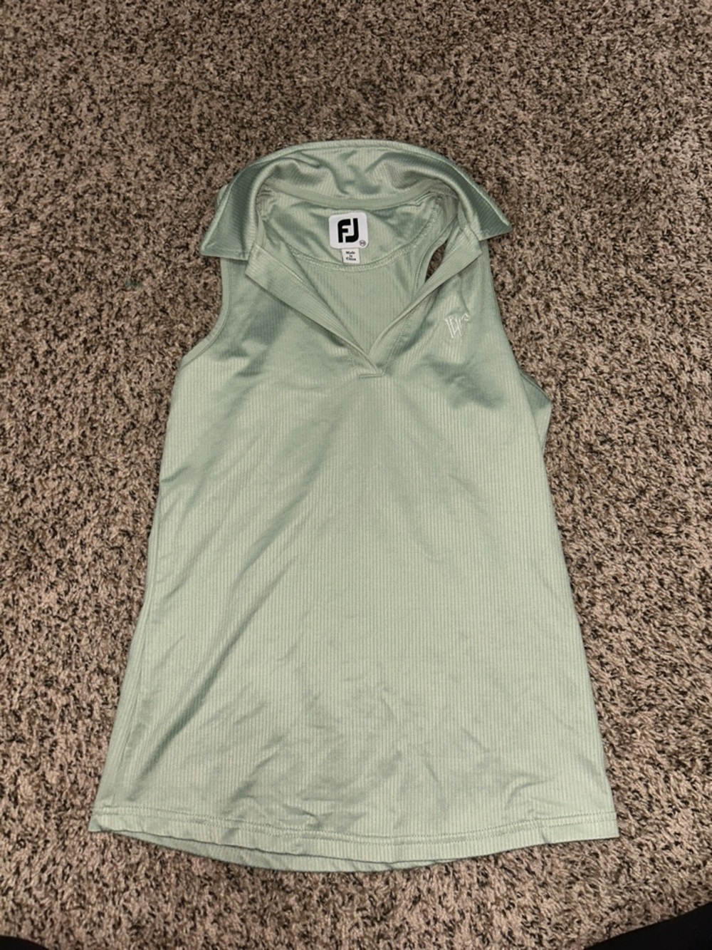 FootJoy Women's Sleeveless Polo Tank - Light Sage